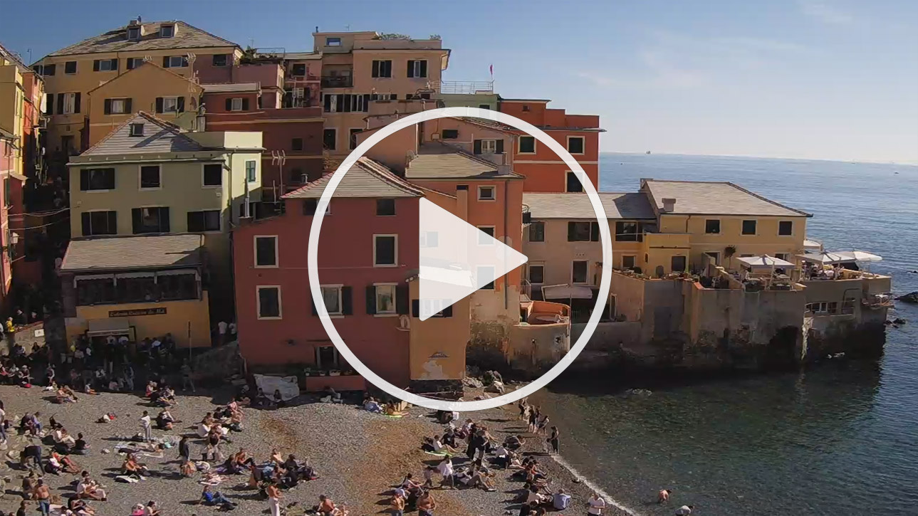 Live Webcam Boccadasse, Piazza Nettuno, Genoa - Italy