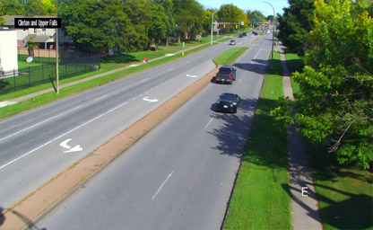 Clinton Ave at Upper Falls Blvd