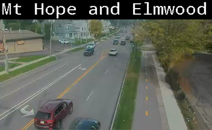 Mt Hope Ave at Elmwood Ave