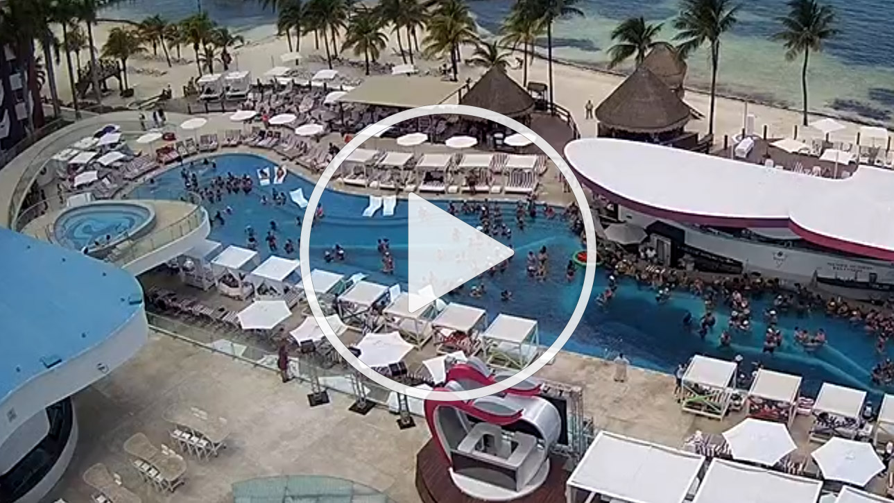 Live Webcam Temptation Cancun Resort, Zona Hotelera, Quintana Roo - México